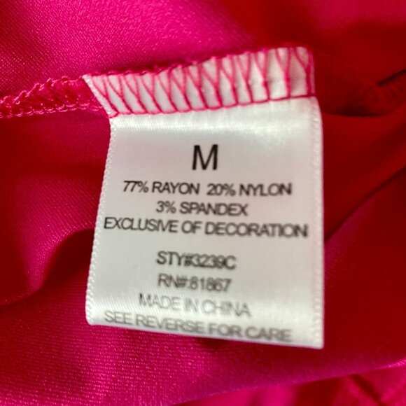 Blue Sol Bright Pink Pull On Pants Pockets Women's Medium NEW - Picture 7 of 8